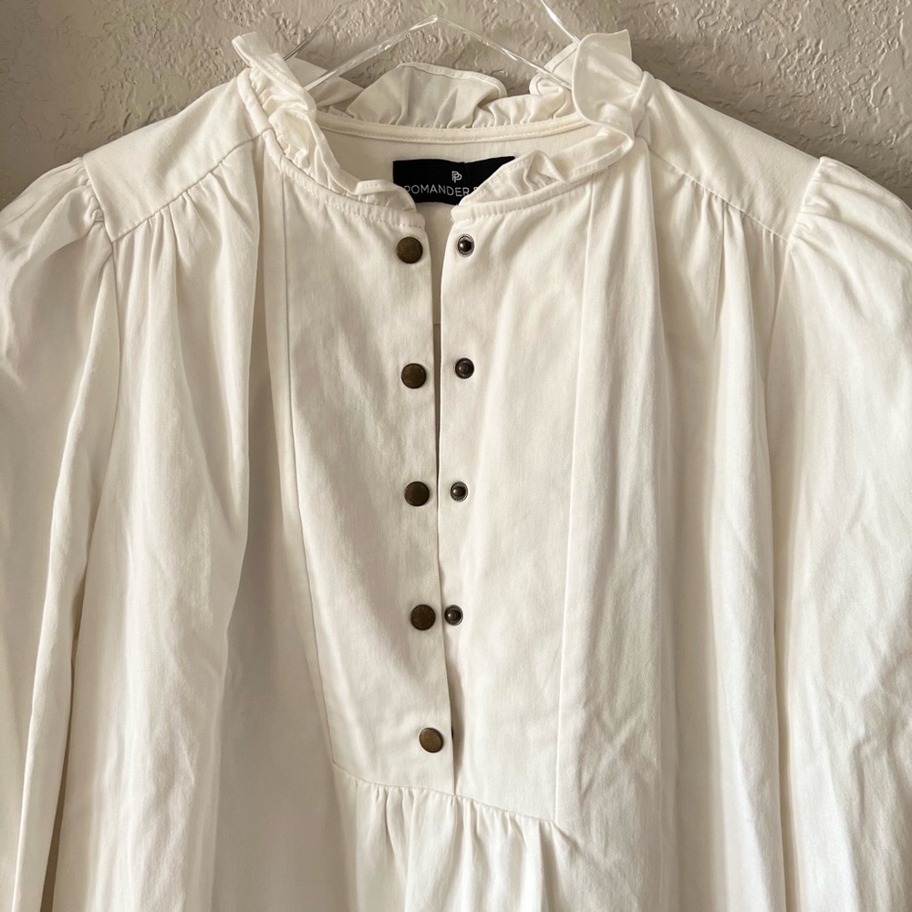 Pomander Place White Button-Down Dress - Picture 5 of 10